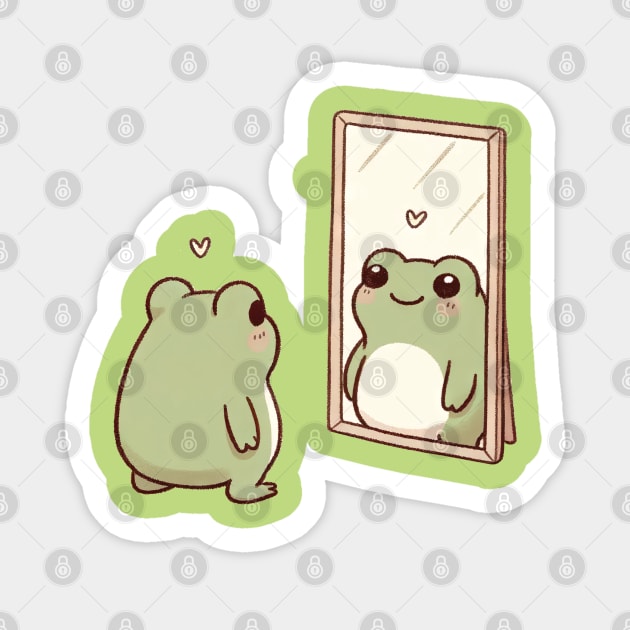 Self-love frog Sticker by Neverc00l